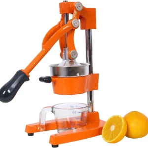 Heavy-Duty Cast Iron Citrus Juicer, Extra-Large Manual Press