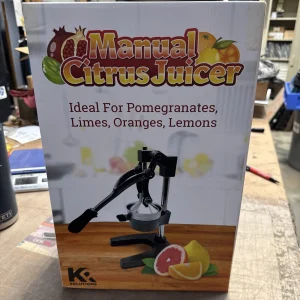 YELLOW COLOR!!!! Heavy-Duty Cast Juicer Commercial Manual Press Citrus Squeezer